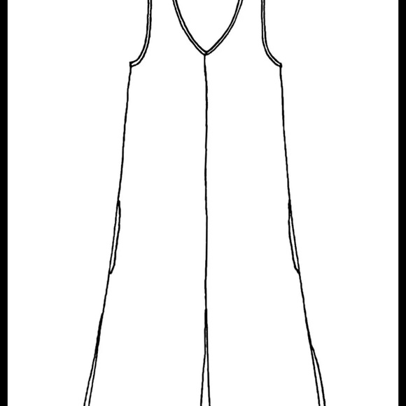 Flax Desings Linen Dress 3G Open Dress Papaya Stripe Sz. 22-24 - Picture 10 of 11